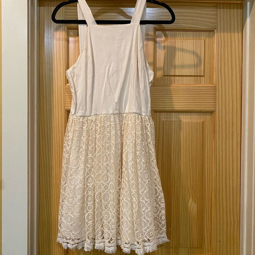 🌟Altar’d State🌟Cream Lace Dress Size L